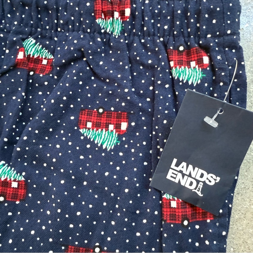 Lands End Men’s Flannel Pajama Pants Camper Print